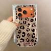 Pink Black Leopard Print Pattern Phone Case for Iphone 17 Air 16 15 14 7 8 Plus 13 11 12 Pro Max X XS XR SE 2022 2020 16e Cover