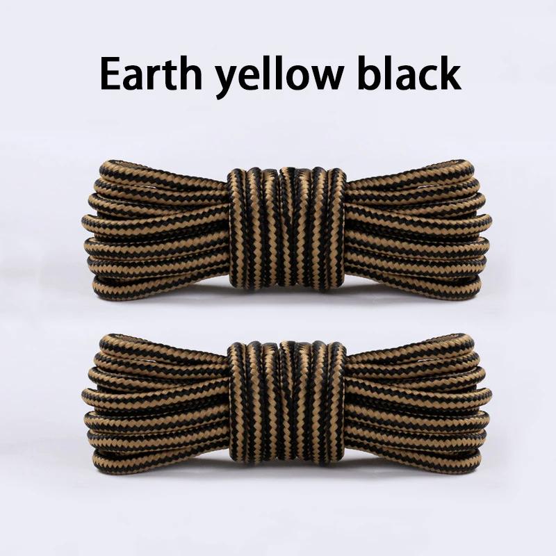 2 Pair NEW Heavy Duty Round Boot Laces Durable Striped Shoelaces for Hiking Work Boots Outdoor Sports Sneaker Shoe Laces