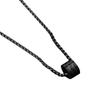 Halsband i Rostfritt Stål Tredimensionell Cylinder Sammanlänkande Titanstål Halsband Hip-Hop Trendigt Herrhänge Set