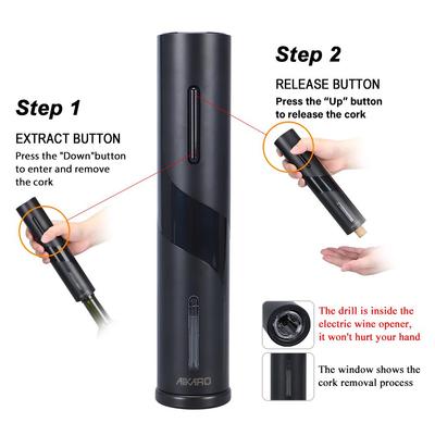 Electric Wine Bottle Opener Automatic Electronic Corkscrew Set, Rechargeable