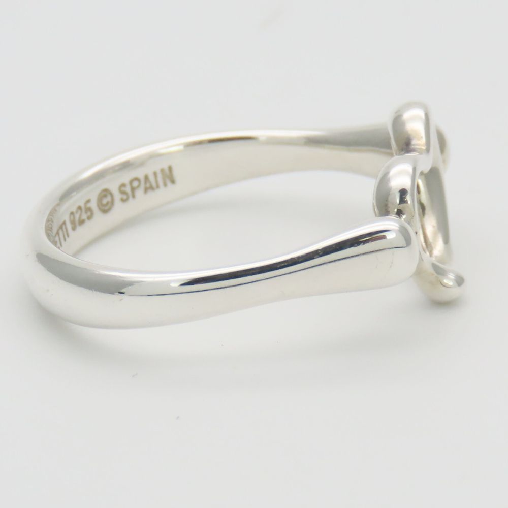 Used TIFFANY&Co. Ring Open heart EU#50.5 Silver925 2.5g Silver Accessory