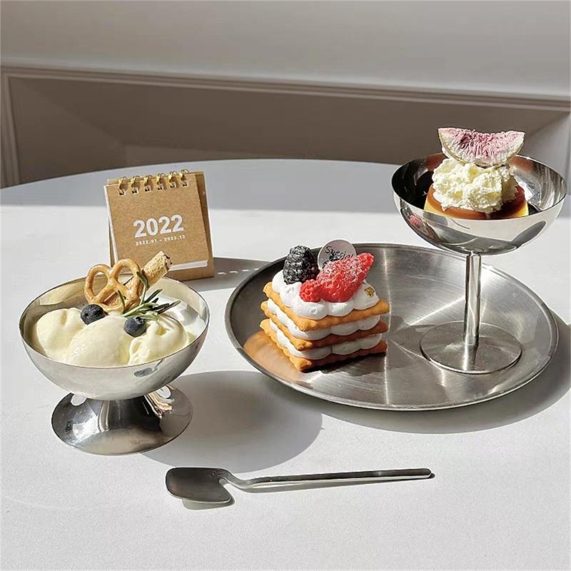 Sahneportionierer mit ergonomischem Griff 304 Hohe Dessertschale