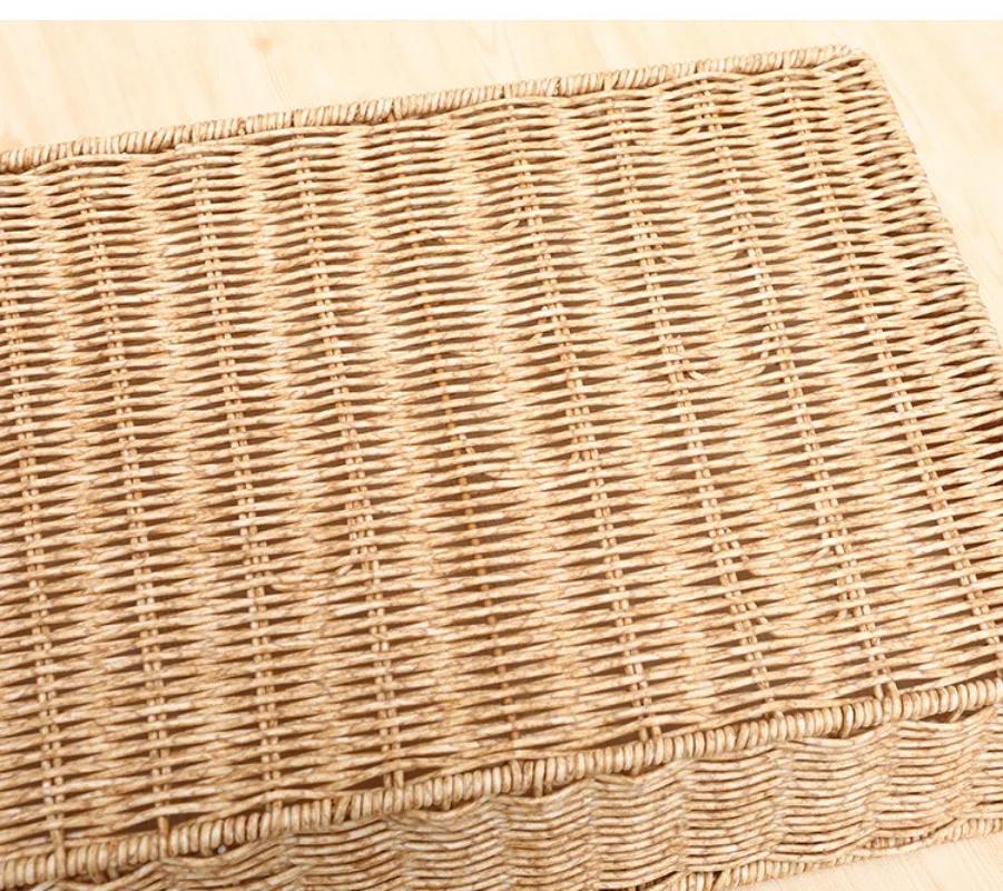 Hardcore Fruit Basket Bread Basket Supermarket Display Basket Display Basket Handmade Imitation Rattan Woven Basket