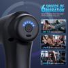 Fitness und Entspannung Muskeln, Schulter und Nacken elektrisch Multi-Kopf-Massage, tragbar Mini Sechs-Gang-Touchscreen Faszienpistole