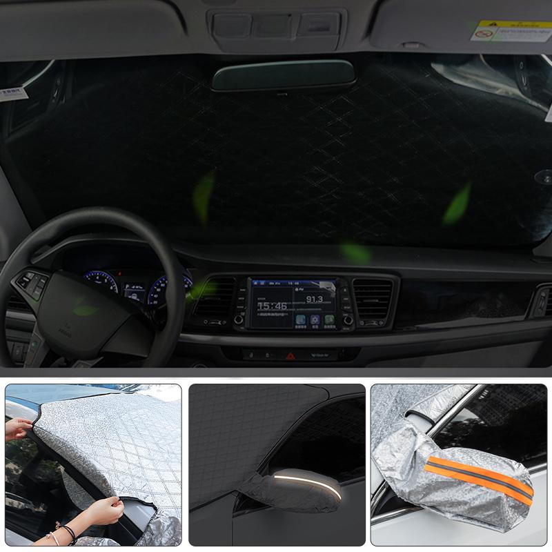 Large Size Car Windshield Cover Magnet Winter Window Snow Shield Anti Frost Auto Front Window Snow Cover for SUV MPV