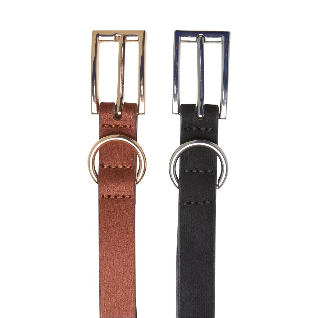 Urban Classics Embossed Synthetic Leather Belt (Pack of 2)