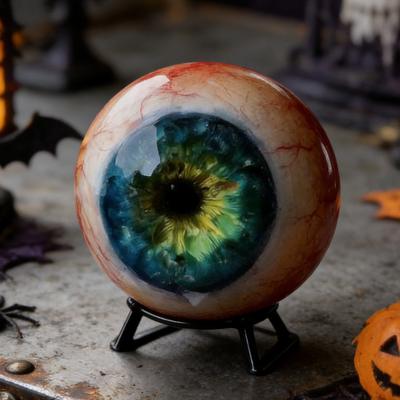 Realistisches Augapfel-Ornament Horror 3D-Augenskulptur Gotische Gruselige Augapfel-Figur für Spukhaus Fotoautomaten-Requisiten Halloween-Abend Partyzubehör