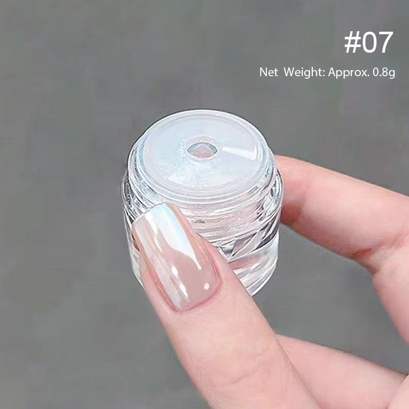 Aurora Moonlight Chrome Nail Powder High-Gloss Mirror Fine Glitter Pigment Manicure Aurora Pearl Rubbing Dust Chrome Nails