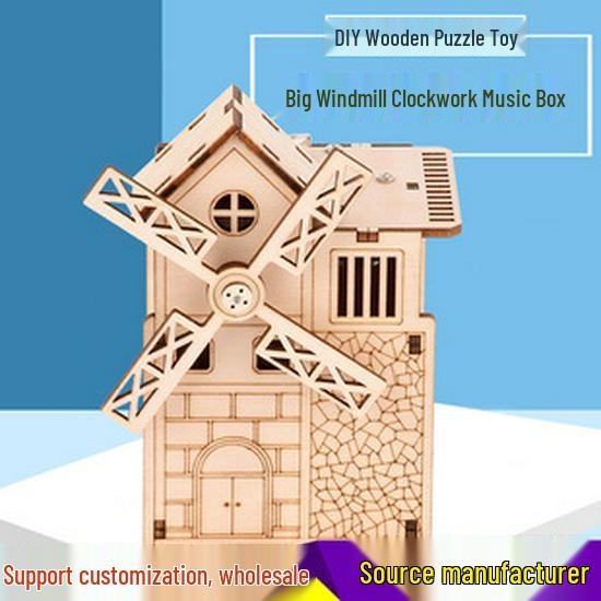 3D Dřevěný Stereoskopický Model Puzzle pro Dospělé