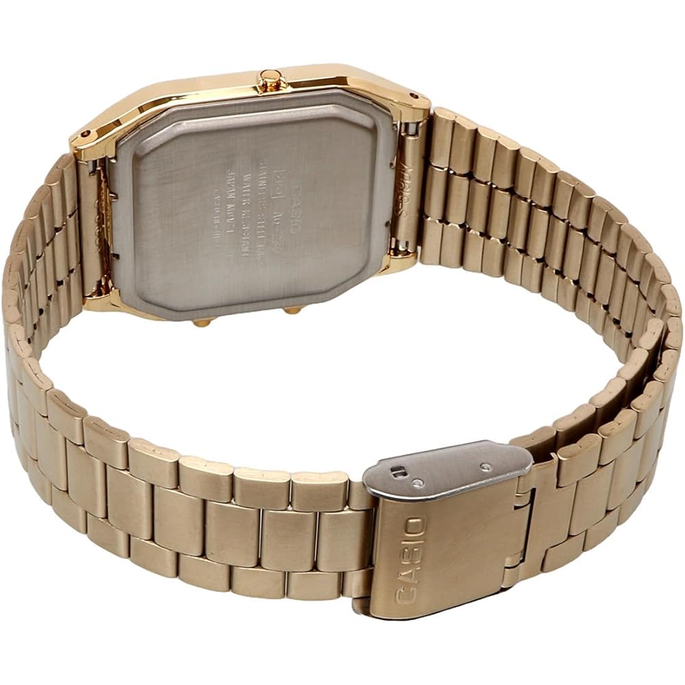 Casio Ana-Digi Vintage Series AQ-230GA-9BMQ Quartz Dual Time Watch Gold Unisex