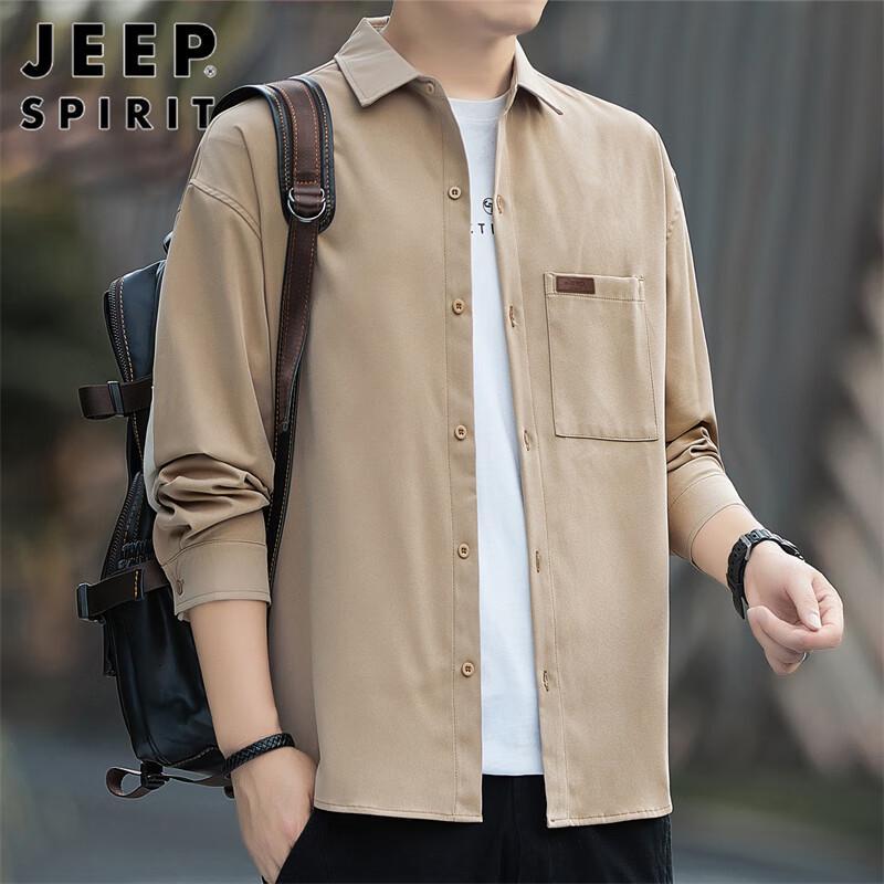 JEEP SPIRIT Men s Long Sleeve Casual Shirt Jacket XL