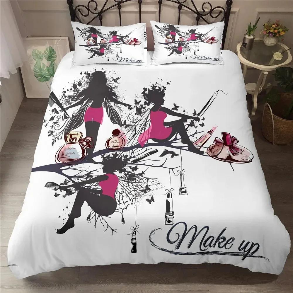 Beautiful Fairy Butterfly Duvet Cover Set Fantasy Butterfly Bedding Set Luxury Quilt Cover For Girls Woman Gifts King Bedspread