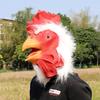 Animal Mask Halloween Furry White Rooster Mask Headgear Masquerade Stage Performance Prop