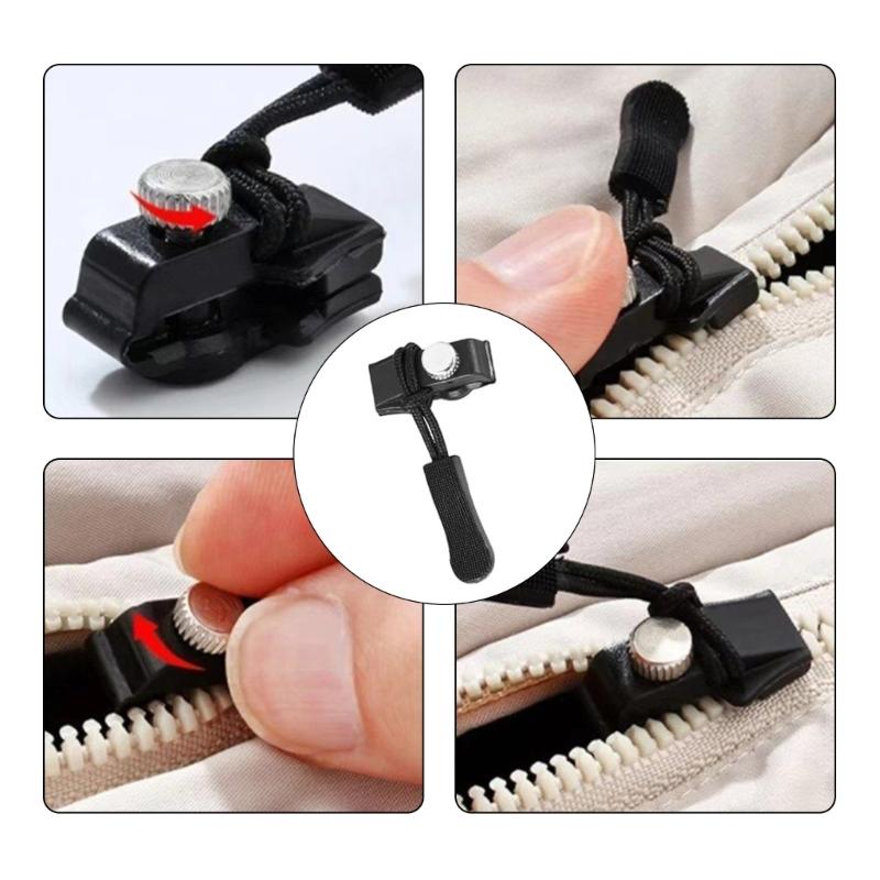 24 Stück Abnehmbare Reißverschlussanhänger Universelle Reißverschlussreparatur Reißverschlussanhänger Endstücke für Jacken Rucksäcke Gepäck
