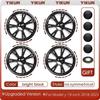 4PCS Hub cap Performance Replacement Wheel Cap 19-Inch Automobile Hubcap Full Rim Cover Accessories for Tesla Model Y 2018-2023
