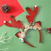 Flashing Christmas Headband with Built-in LED Light New Year Headgear Festive Hair Accessories for Holiday Parties