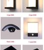 Waterproof LED Motion Sensor Outdoor Wall Light: Modern Minimalist Design for Courtyard, Balcony, and Entryway