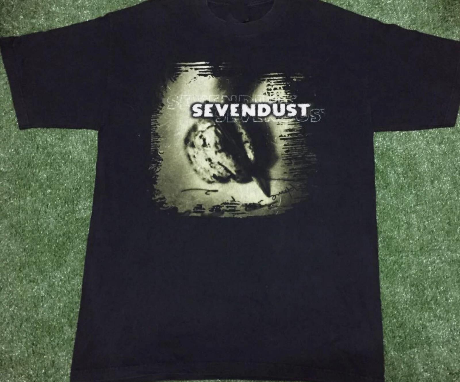 Vtg Sevendust Band Music Tour Cotton Black Full Size Unisex Shirt bnoc S