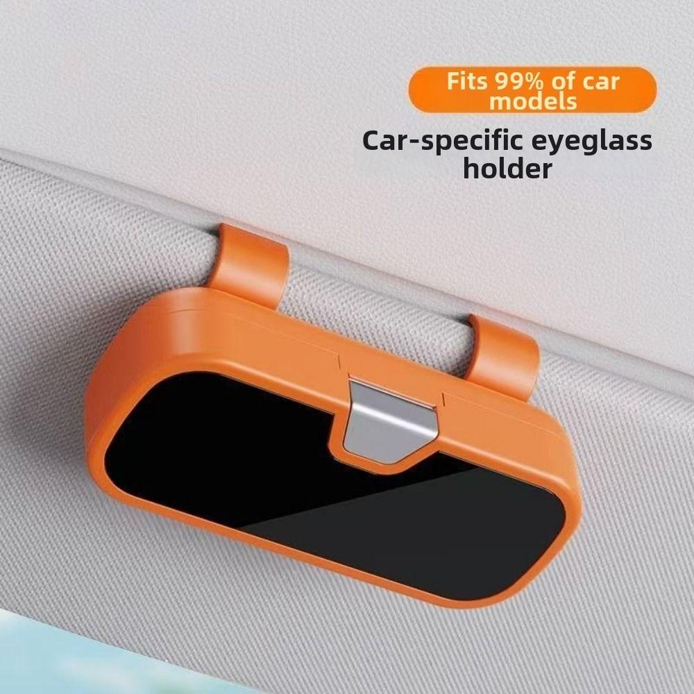 Press Switch Car Sunglasses Holder Shock-proof Sun Visor Glasses Holder  Sun Protection