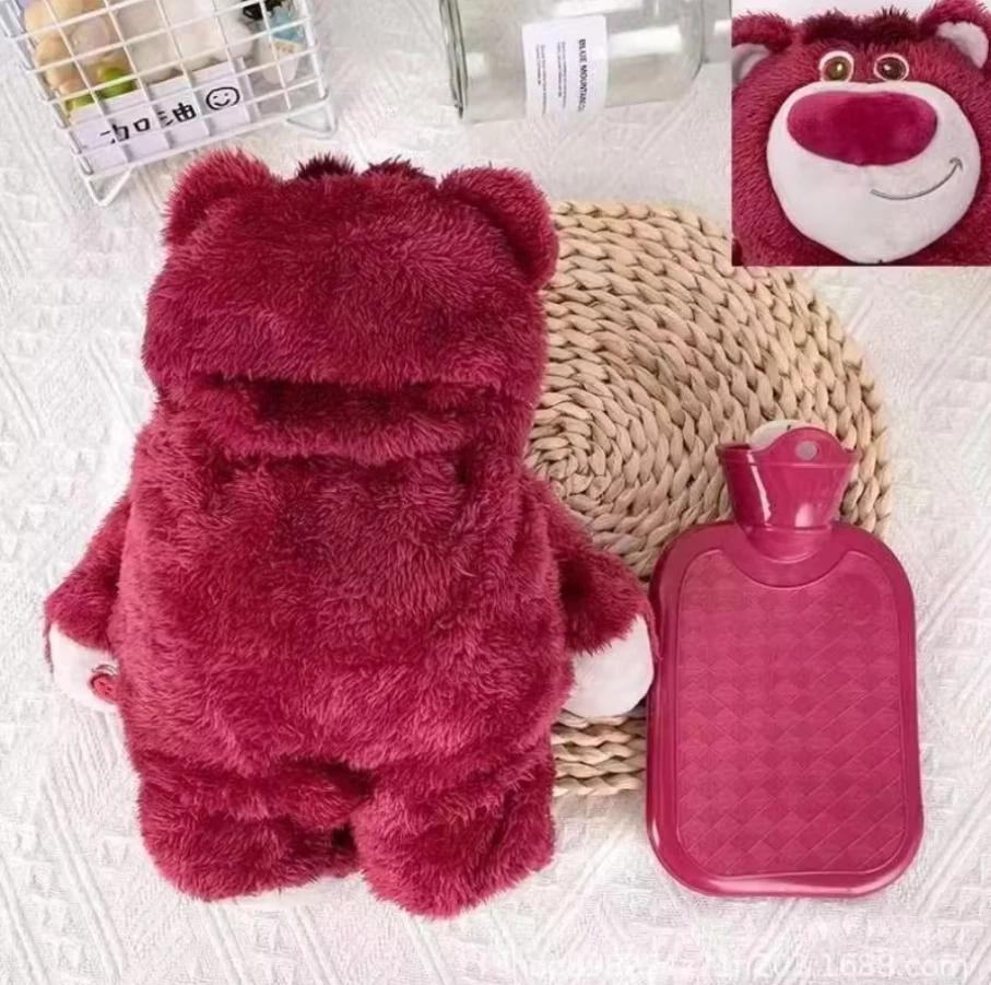 1pc Water Bottle, 1000ml Water-Filled Water Bottle, Hand and Foot Warmer for Girls,Cute Plush Cloth Cover