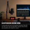 Elgato Wave Mic Arm Suspension Boom Arm for Streaming, Gaming, and Recording, Clamp-Mounted for Adjustable Angle, Suitable for Mounting on Top of