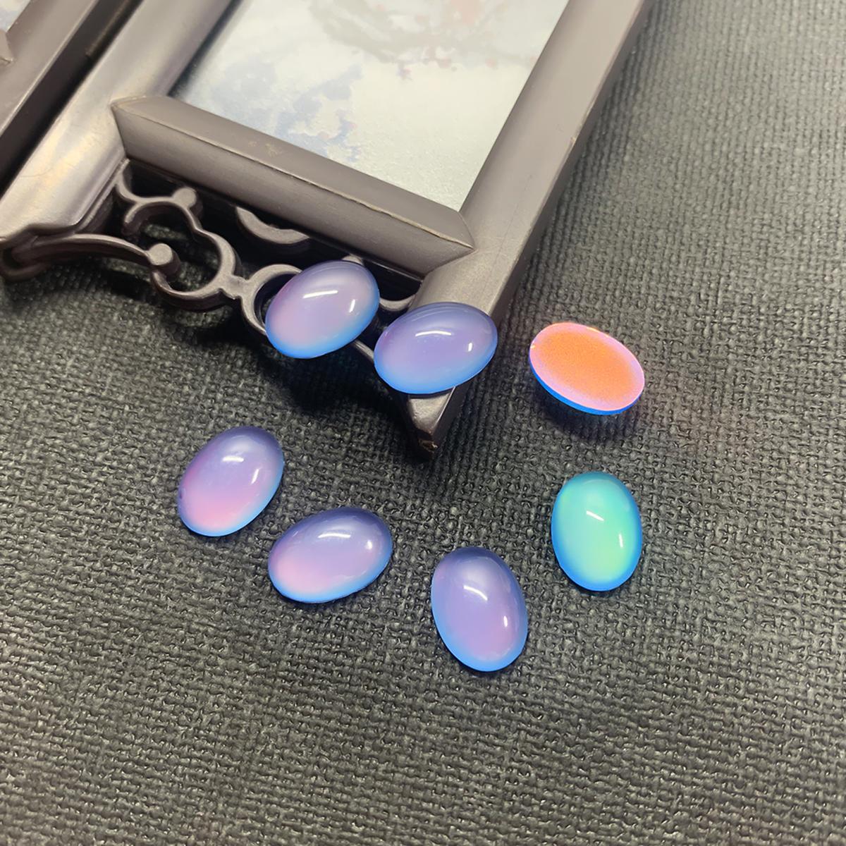 

10 шт./пакет, смоляные кошачьи глаза, овальные, с плоской задней частью, прозрачное стекло, кабошон, фурнитура, сделай сам, кулон, материалы для изготовления ювелирных изделий, аксессуары 10x14mm синий