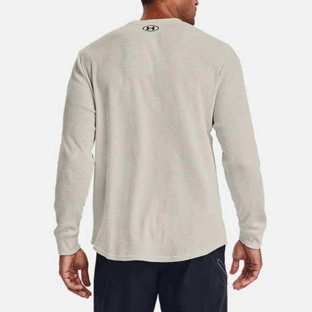 Under Armour Round Neck Long Sleeve Sweatshirt Men Tops Peak-White 1358757-110