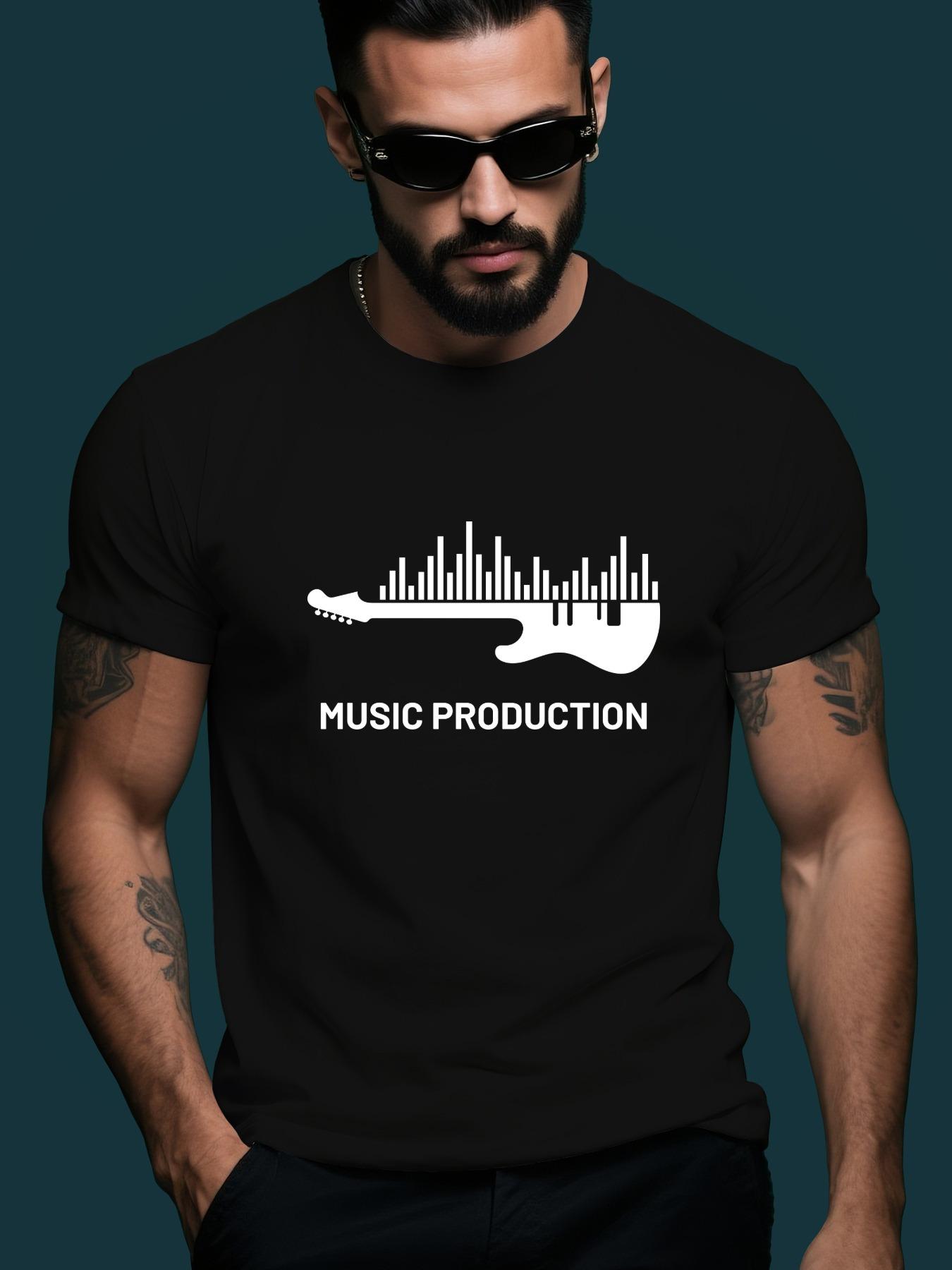 Music Production Trendy Streetwear Summer Casual Round Ne... XXXL