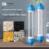 Transparent DIY Water Purifier Filter Cartridge with Media Filling and Drying Cylinder Shell