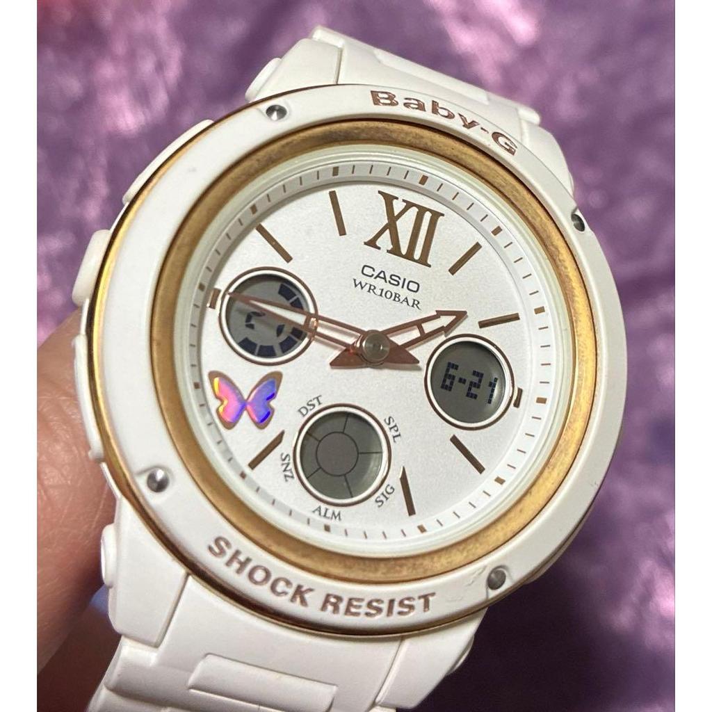 Used CASIO Baby-G White Gold Ana-Digi Watch