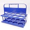 8 Cup Drink Carrier with Handle Folding Beer Holder Stable 8Slot Bottle Rack for Picnic, Camping,