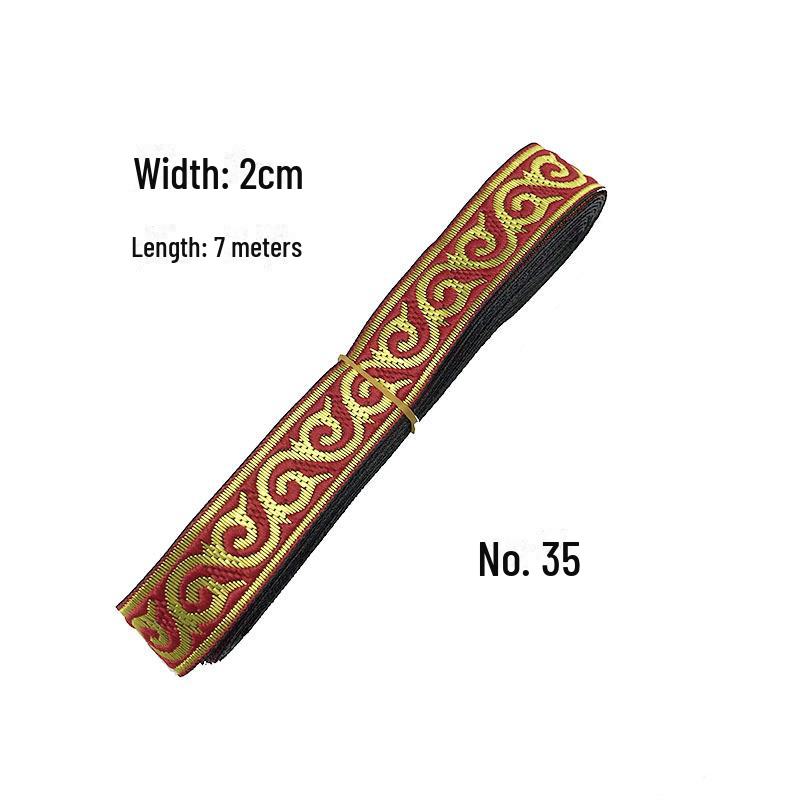 Pânză jacquard etnică: Accesorii și decorațiuni interioare Hanfu de 2 cm