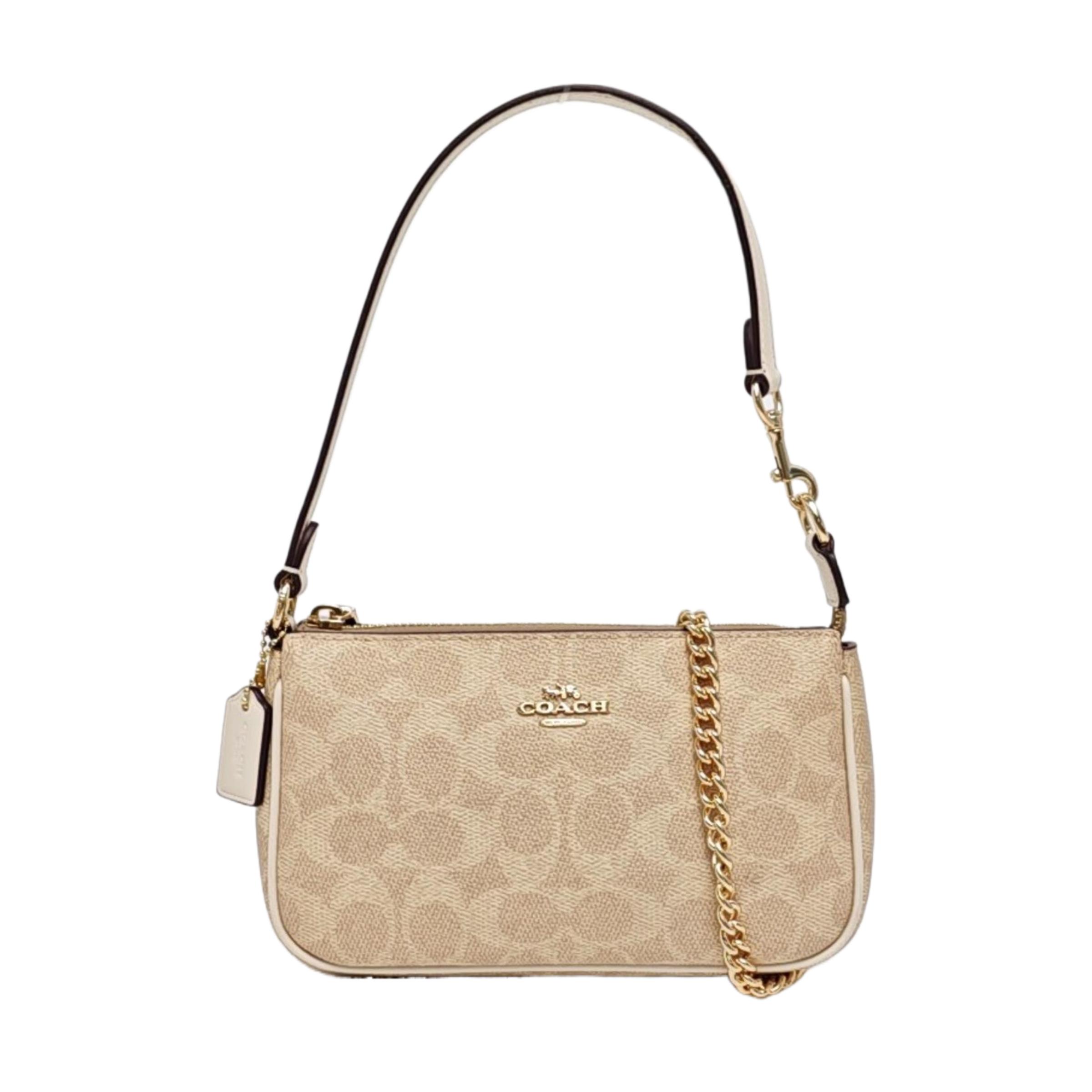 [Pre-Owned] Nolita 19 Classic Monogram Print Zipper Coated Canvas Shoulder Tote Bag Small - Excellent #VKW9DH ONE SIZE