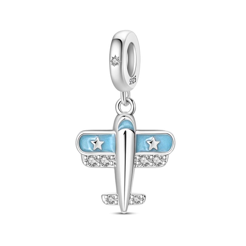 Kupfer Blau Lila Schmetterling Parfümflasche Sternenhimmel Heißluftballon Anhänger Perlen Passend für DIY Armbänder Schmuck