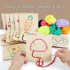 Montessori Wooden Lacing Board: Educational Toy for Children