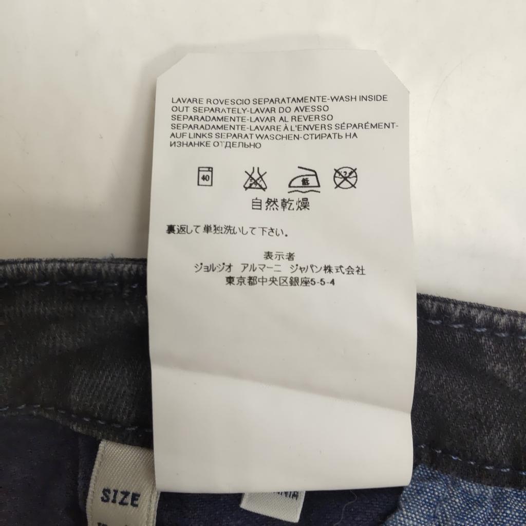 Excellent Condition ARMANI JEANS Mini Denim Skirt 36 S-M Gray Giorgio Armani Japan Tag(USED)