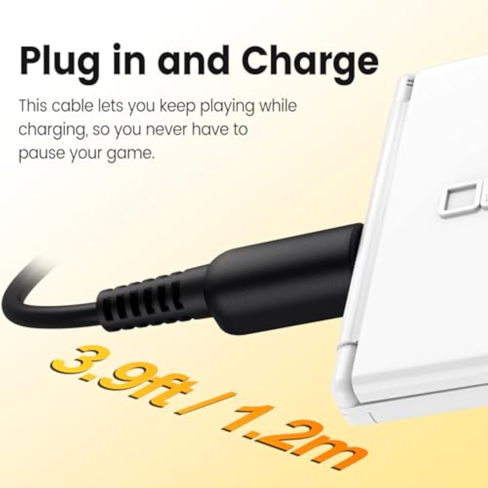5in1 USB Charging Cable 1.2M for Nintendo New 3DS (XL/LL), 2DS, DSi (XL/LL), Wii U, PSP 1000/2000...
