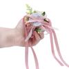 1PC Suit Corsage Pins Elegant Corsage Bracelet Wedding Non-Fading Silk Rose Bridesmaid Wrist Flower Groom Boutonnier