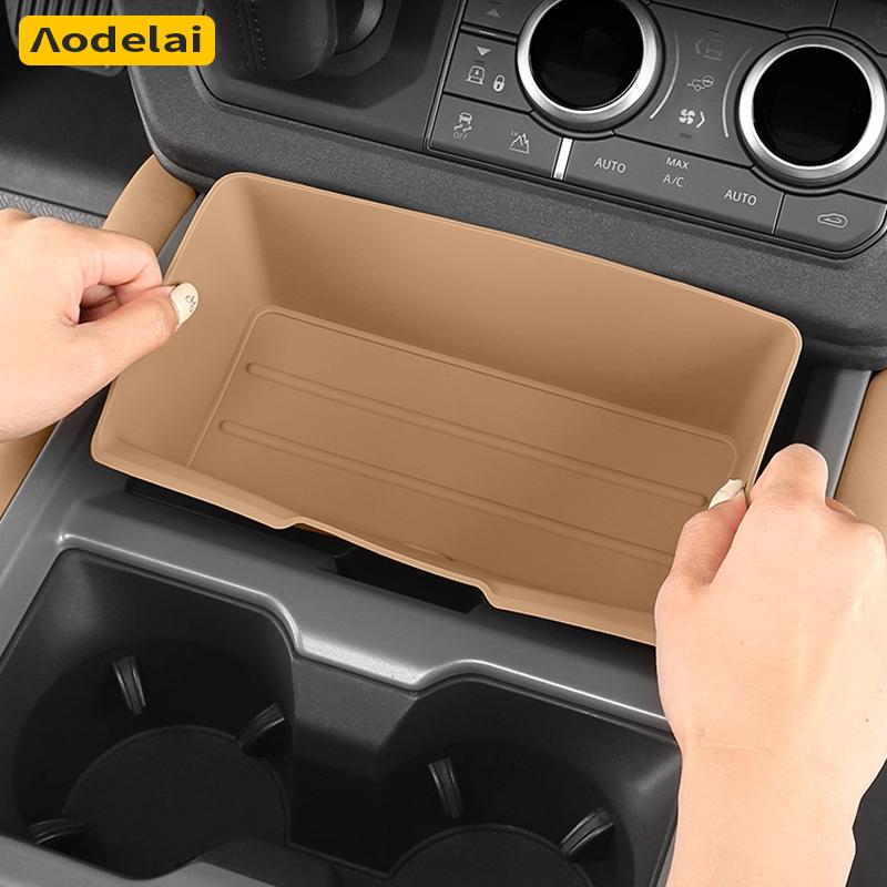 For Land Rover Defender 2025 90 110 130 L663 Center Console Storage Box Protective Pad Silicone Car Accessories