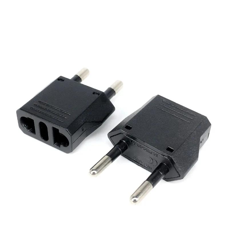 1-20pcs EU Euro KR Plug Adapter US To EU Plug Adapter Travel KR EU Adapter Electric EU KR Plug Converter Power Sockets AC Outlet