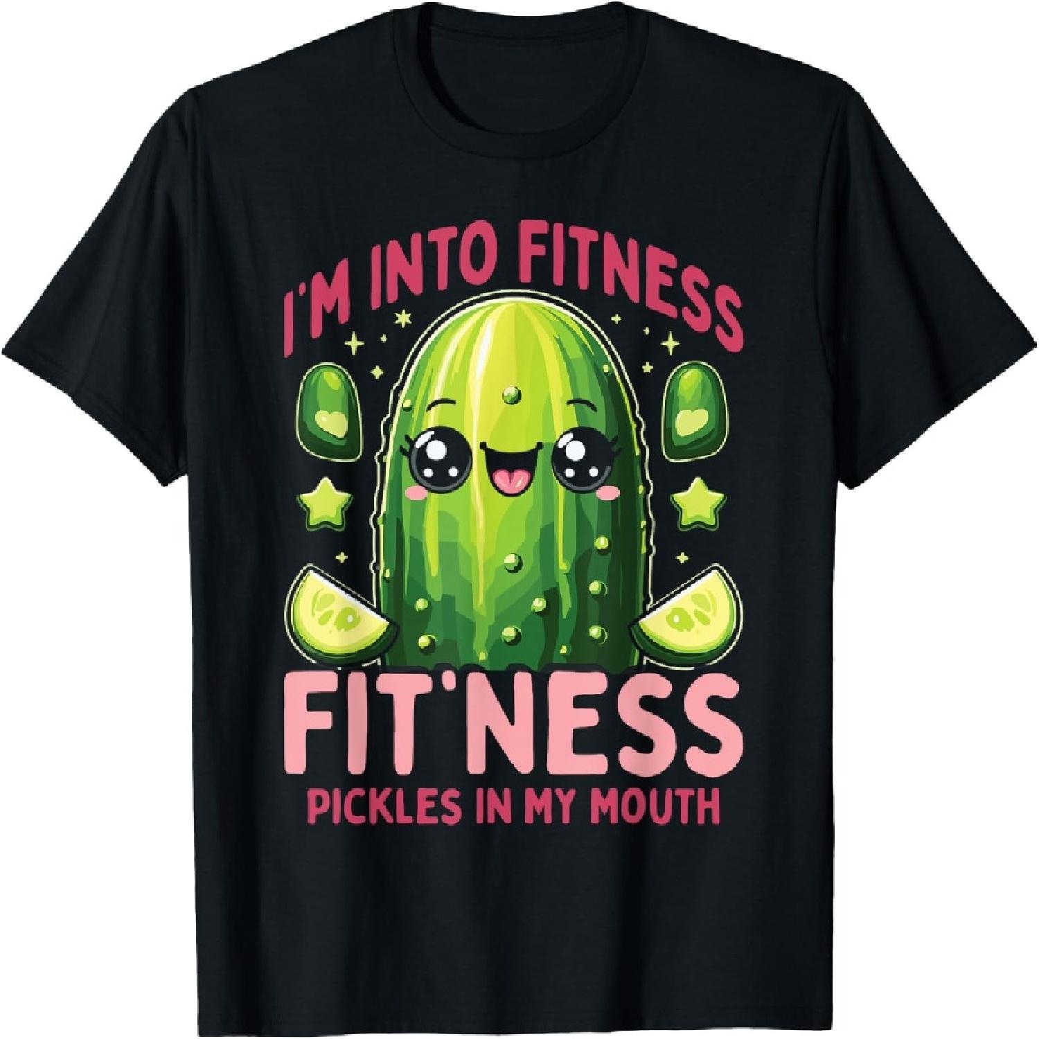 Fit ness Pickles In My Mouth Canned Pickle T-Shirt XXXXXL разноцветный