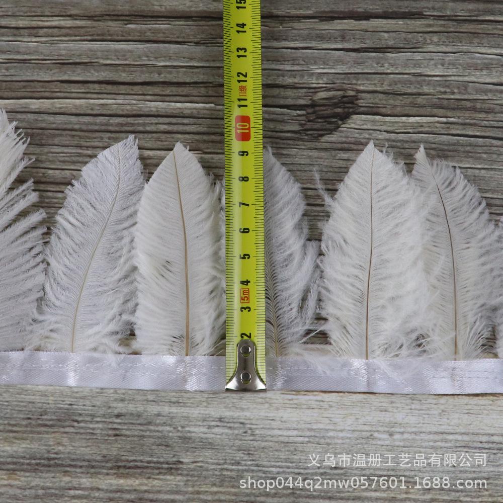 Whole Ostrich Hair Cloth Edge Clothing Accessories Material Ostrich Hair Cloth Strap Diy Handicraft Skirt