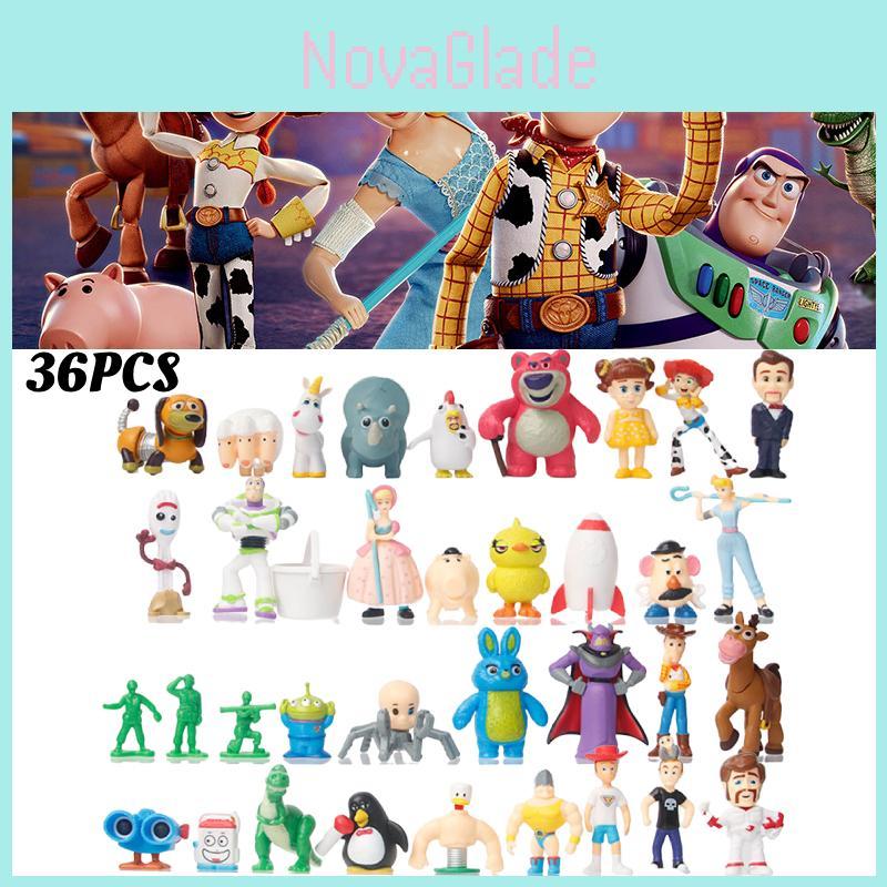 Set di Mini Figure in PVC Personaggi di Toy Story 4 Woody, Buzz Lightyear, E Altri!