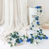 250CM Rose Artificial Flowers Christmas Garland for Wedding Home Room Decoration Spring Autumn Garden Arch DIY Fake Plant Vine