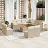 VidaXL Garden Lounge Set with Cushions 12 Pcs, Patio Sofas, Patio Furniture Set, Outdoor Furniture, Beige 3258495