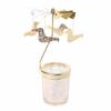 1pcs  Silver Gold Candlesticks Rotating Romantic Rotation  Carrousel Tea Light Candle Holder Dinner Wedding Bar Party