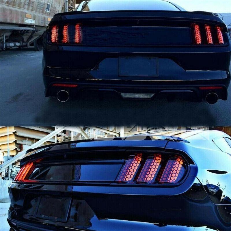Car Honeycomb Stickers Car Stylish Tail Lights DIY Hollow Protector Decals Auto Rear Lamp Decoration Wrap Film Sticker