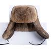 Men's Winter Faux Rabbit Fur Lei Feng Hat with Ear Protection - Warm, Thickened for Elderly and Outdoor Use