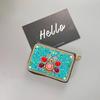 Ethnic Style Card Holder - Multi-layer Premium Hand-feel Vintage Delicate Beaded Zipper Pocket