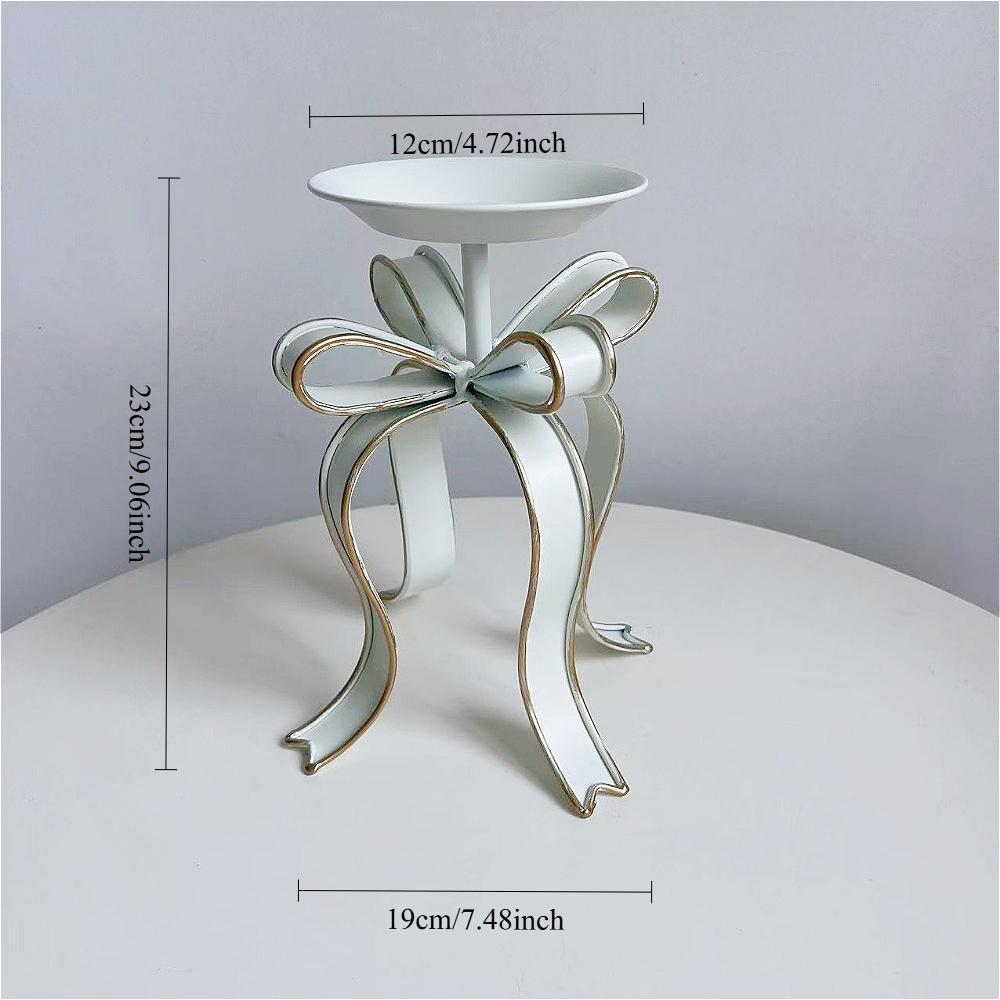 

Retro Metal Candle Holder Home Desktop 3D Butterfly Knot Candlestick for Candles Table Top Items Ornament Home Decorations Gifts